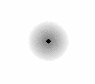 Ceci va vous demander un peu de concentration :  rapprochez-vous et fixez attentivement le point noir central jusqu'a faire disparaitre la masse grise autour, essayez ! ca marche !